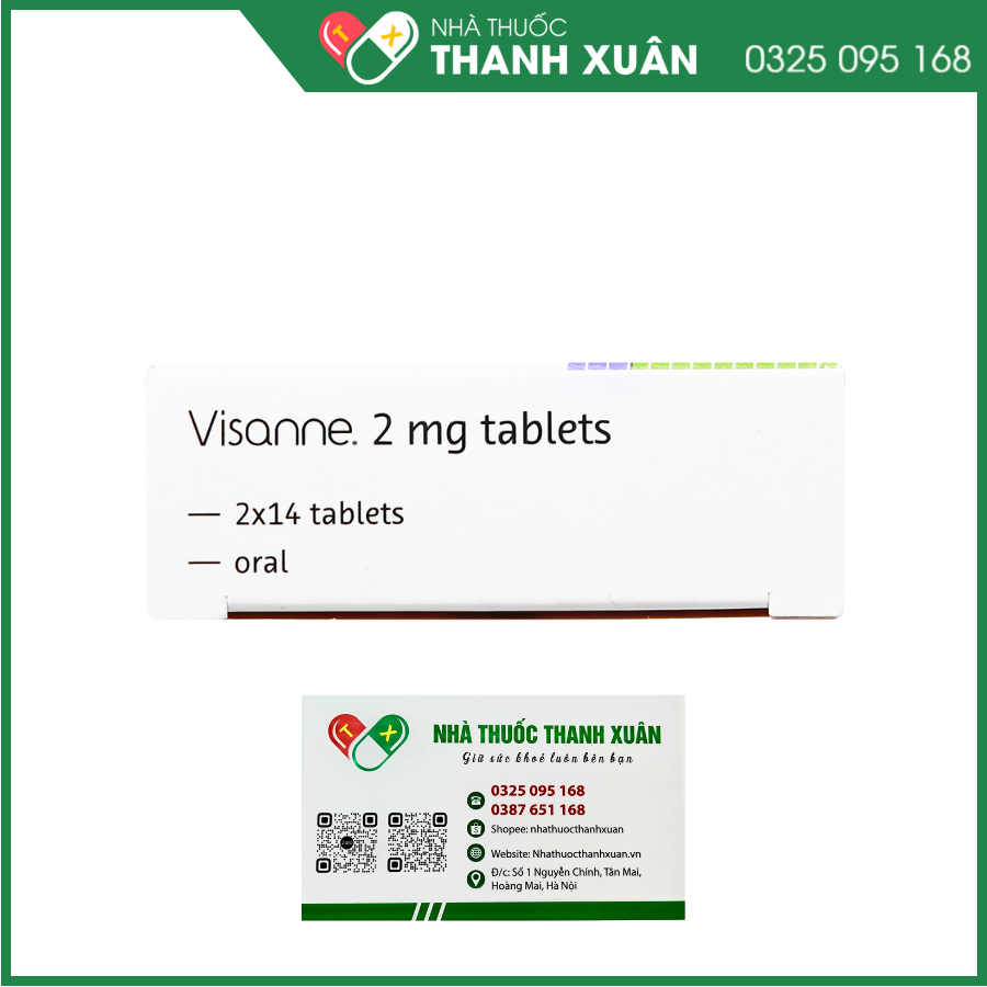 Visanne 2mg tablets trị lạc nội mạc tử cung